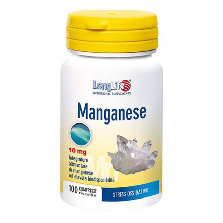 LONGLIFE MANGANESE 10MG 100CPR