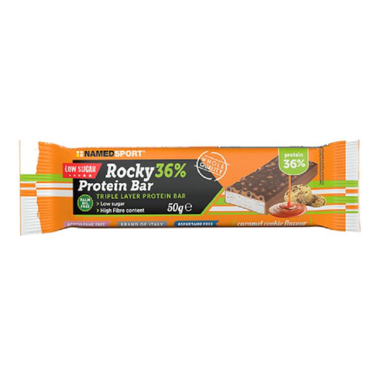 ROCKY 36% PROT BAR CARAMEL 50G